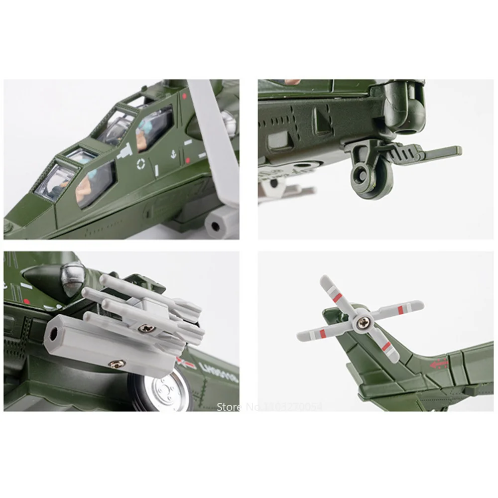 Модель самолета в металлическом корпусе 25 см