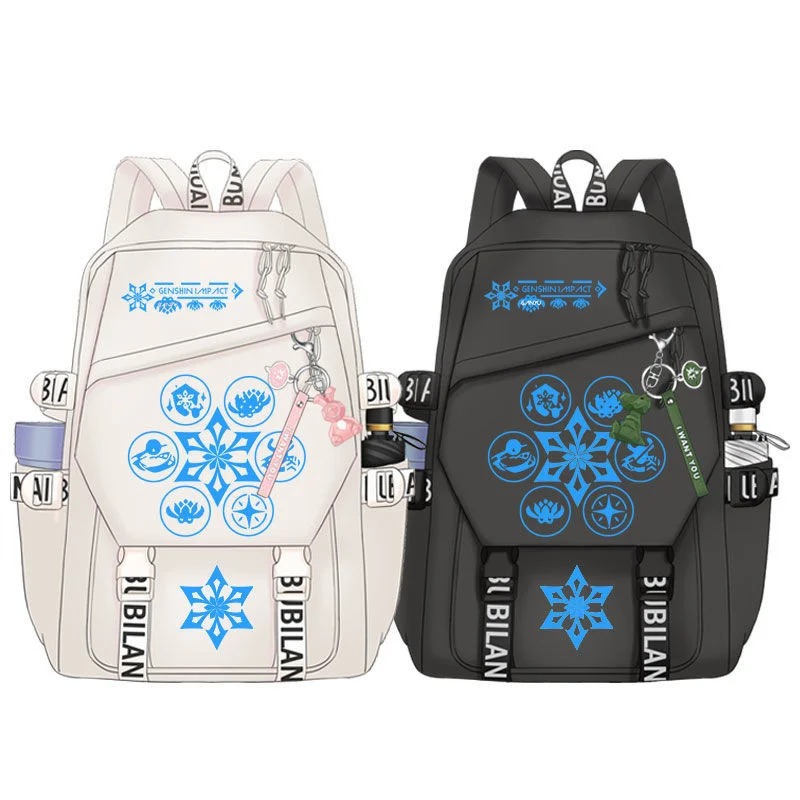 

Hot Genshin Impact Kamisato Ayato Elemental Skill Laptop Backpack Anti-theft Waterproof School Backpacks Schoolbag Fit 15.6 Inch