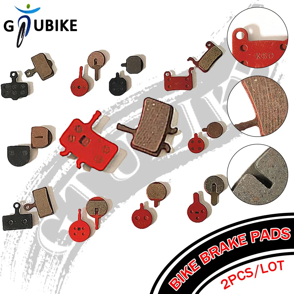 Велосипедные дисковые прокладки GTUBIKE 2 шт./лот, сменные полуметаллические торцевые блоки, прочные аксессуары для горных велосипедов
