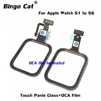 new touch screen digitizer sensor glassoca film for apple iwatch series 2 3 4 5 6 38mm 40mm 42mm 44mm outer glass parts