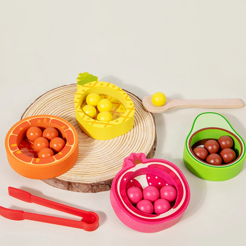 

Toys Toddlers Other Educational Wooden Bead Game Montessori Preschool Learning For Fruits Cognition With Beads