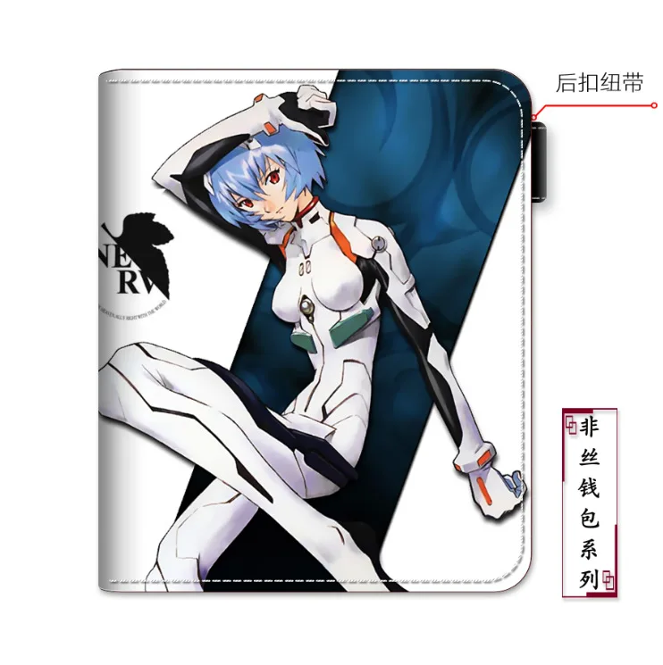 E-Mell EVA Ayanami Rei Asuka Langley Soryu Ikari Shinji PU Short Wallet
