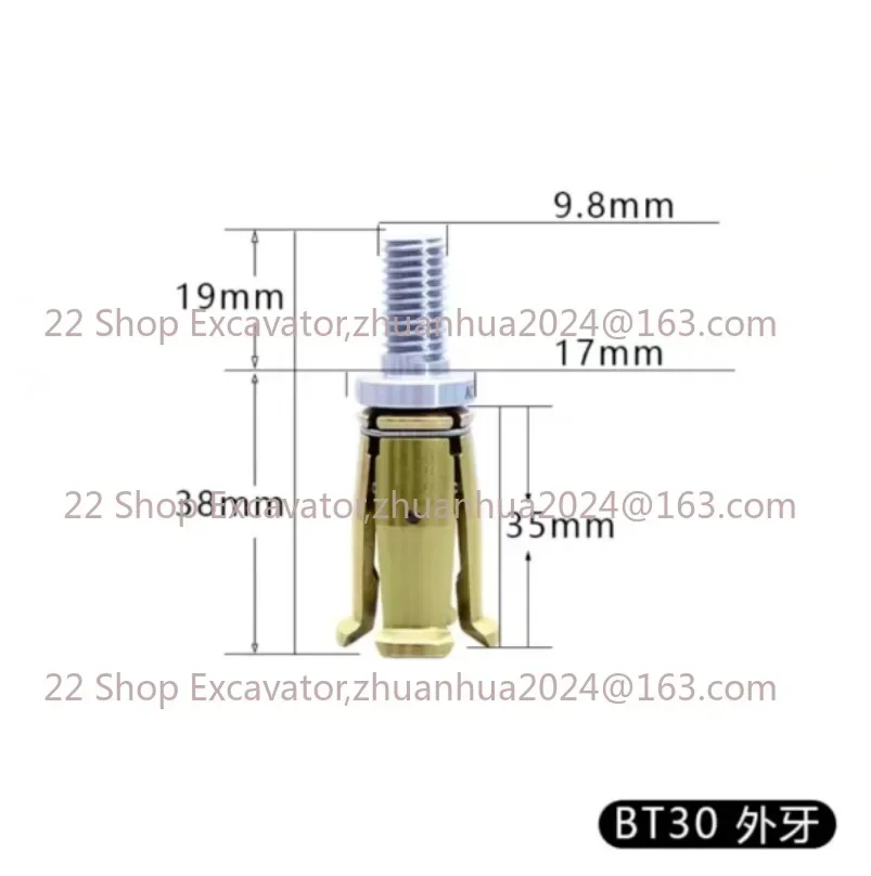 1 шт. BT30 4-лепестковый зажим тянущий коготь шпиндель с ЧПУ 45 градусов внешний винт