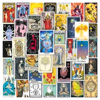 103050pcs cute cartoon tarot card stickers divination aesthetic decal skateboard laptop car phone luggage cool sticker kid toy