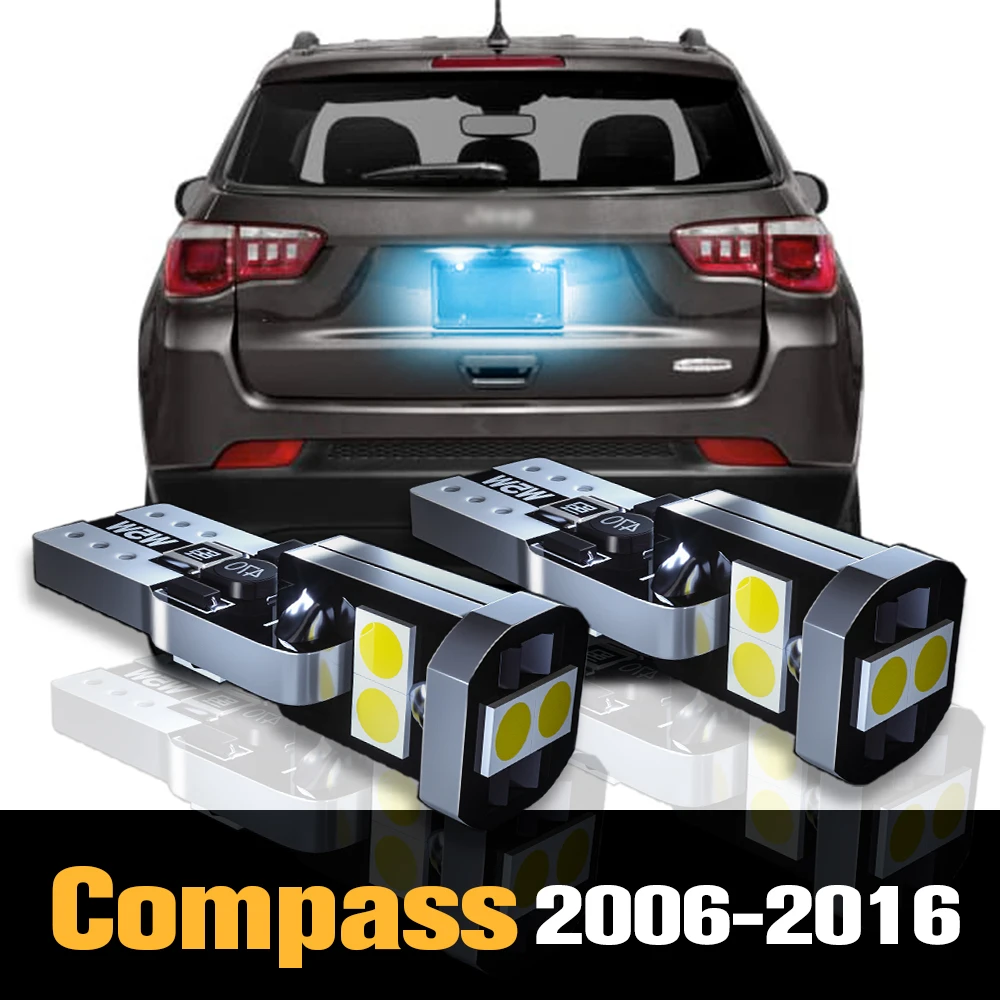 

2pcs Canbus LED License Plate Light Lamp Accessories For Jeep Compass 2006 2007 2008 2009 2010 2011 2012 2013 2014 2015 2016