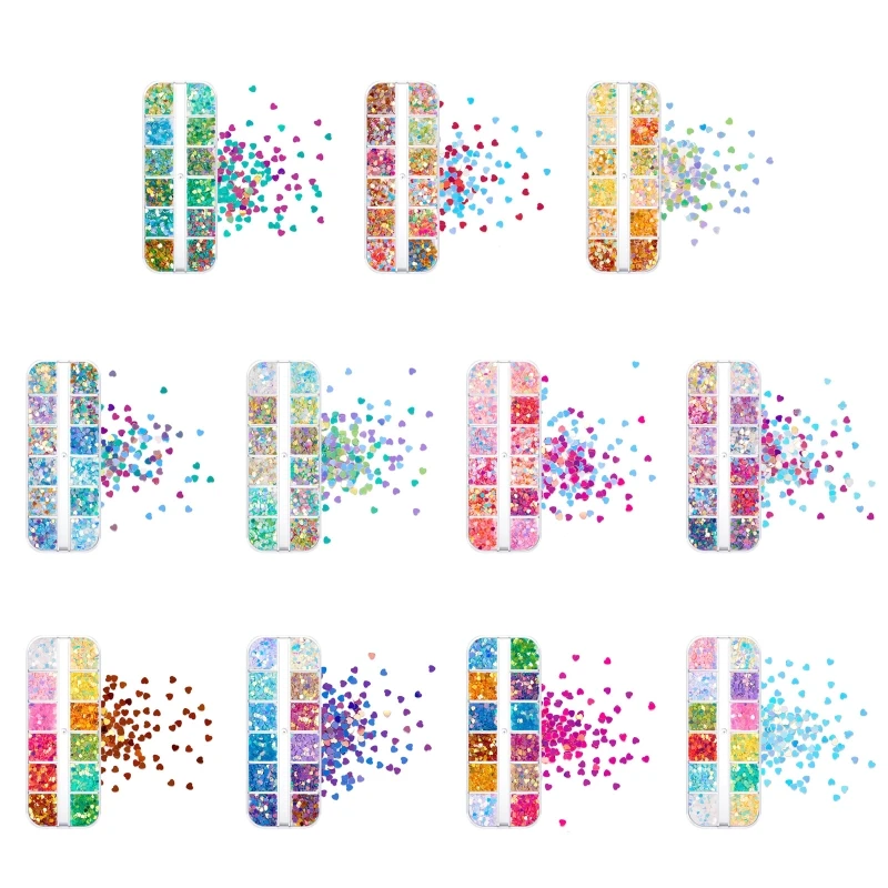 

Полые блестки в форме сердца для эпоксидной смолы