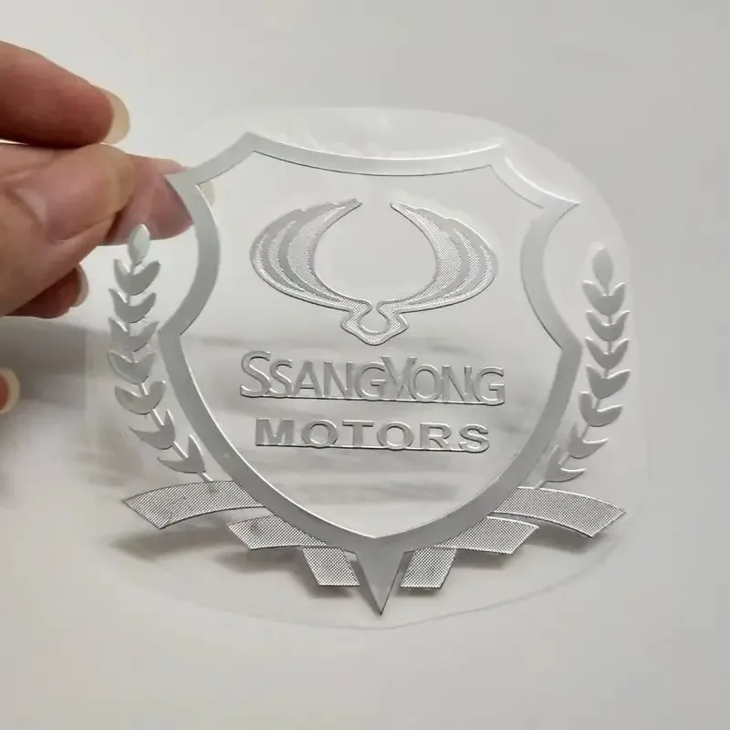 Металлическая наклейка на автомобиль, значок с автоэмблемой, наклейка для Ssangyong ActYon Tivolan Korando Rodius Rexton 2 Kyron Tivoli Musso, аксессуары