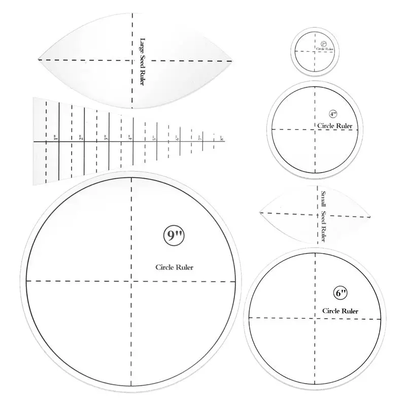 

1 Set of Patchwork Quilting Template DIY Sewing Table Flag Quilting Template
