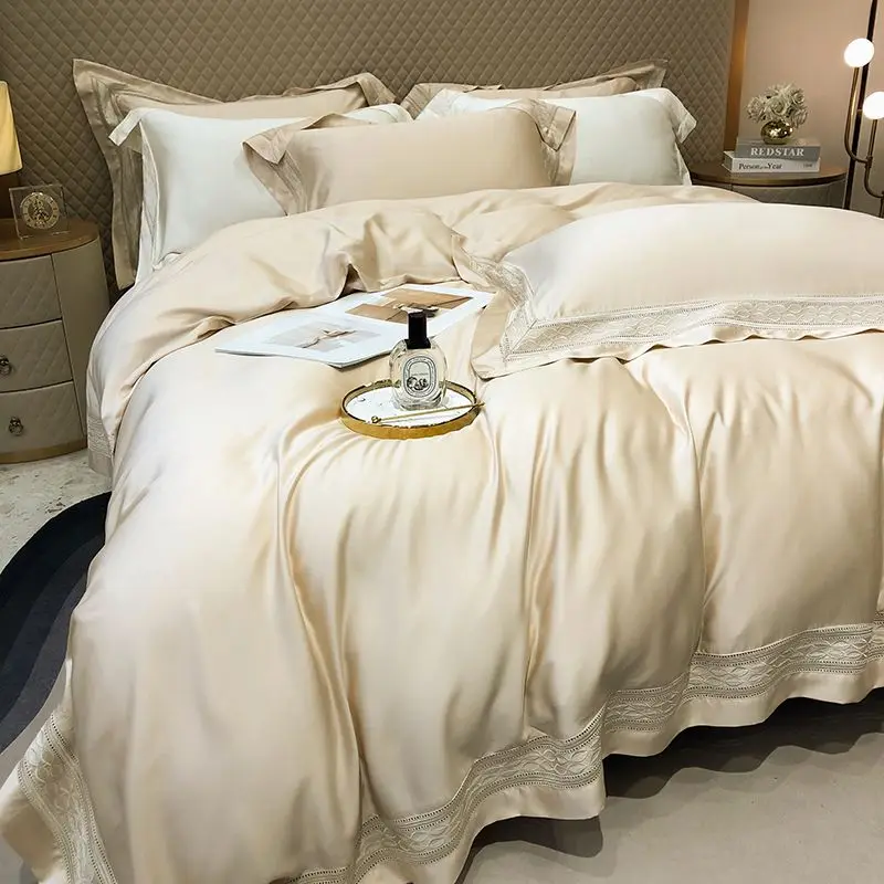 4 шт. комплект постельного белья из натурального бамбукового волокна супермягкий