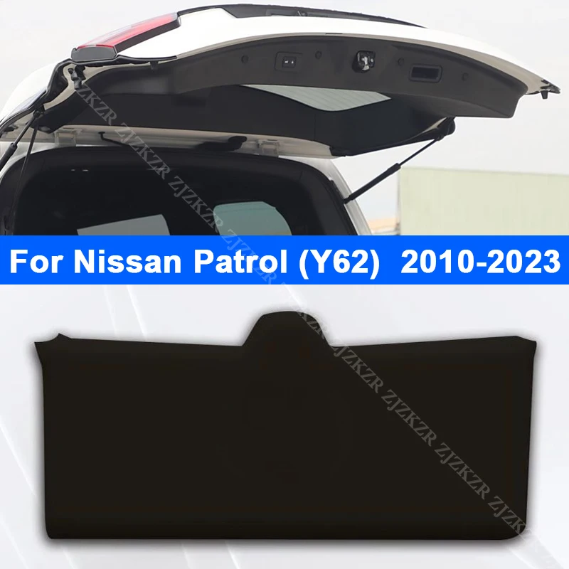 

Для Nissan Patrol Y62 2010-2023 багажник, задняя дверь, защитный коврик, кожаный защитный коврик для задней двери багажника, антигрязный коврик, автомобильные аксессуары