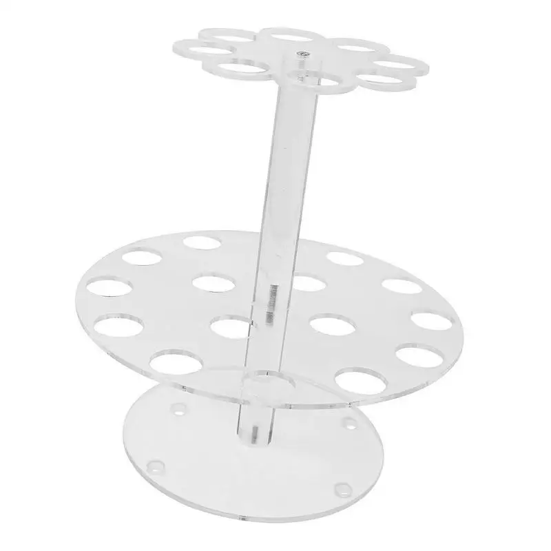 

Ice Cream Cone Holder Clear Food Cone Stands 2 Tier Clear Round Cupcake Detachable Stand Holder Ice Cream Crisp Cone Holder