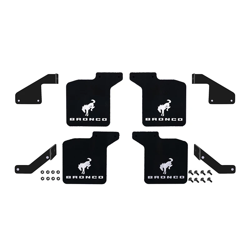 

Rubber Front and Rear Fenders Mud Flaps for Traxxas TRX4 2021 Ford Bronco 1/10 RC Cawler Car Upgrade Parts Accessories