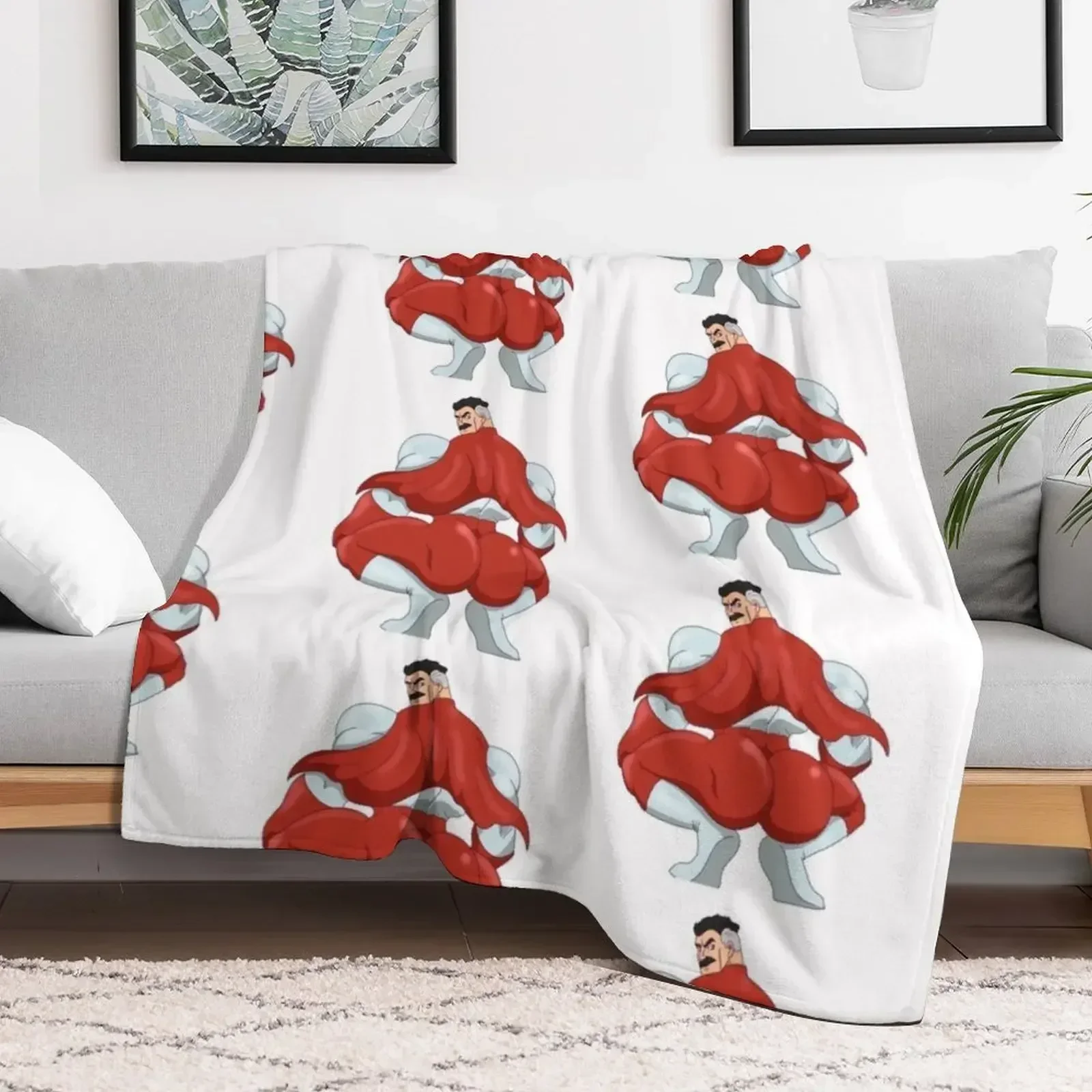 Непобедимый think mark thicc booty Omni Man Плед Тонкий спальный мешок Меховые одеяла