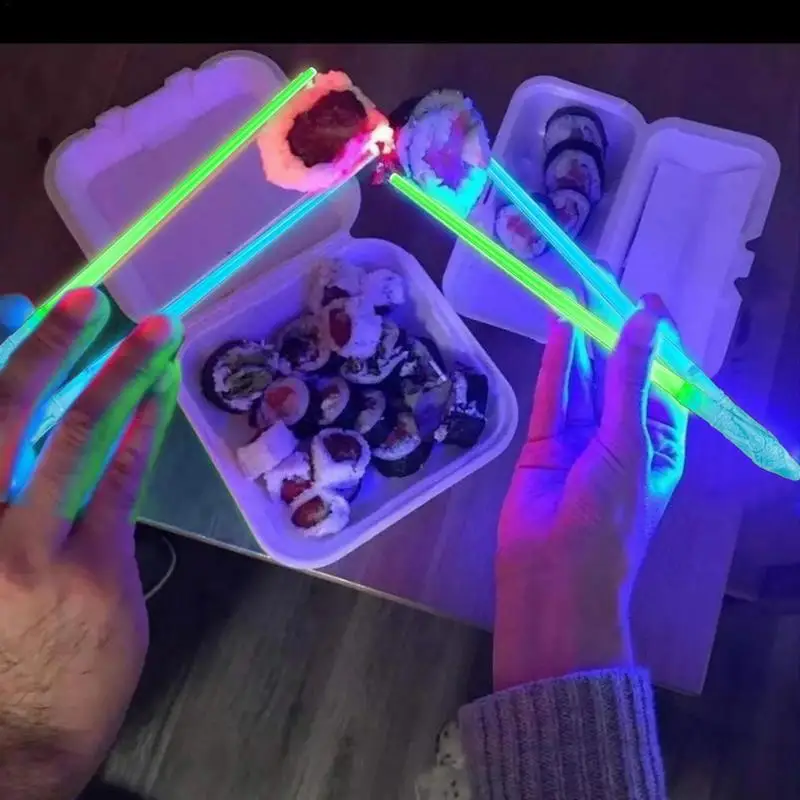 świecące pałeczki Sushi Lightup Pałeczki spożywcze do jedzenia wietnamskiego Wakacje Japońskie jedzenie Chińskie