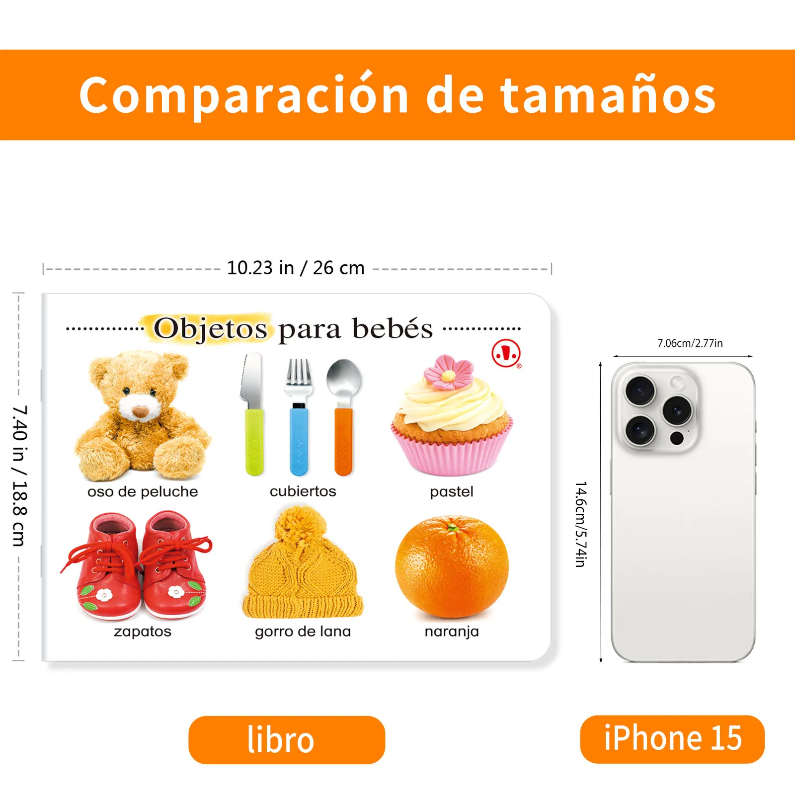 1 Набор из 2 обучающих книжки для обучения изучению объектов в испанском стиле