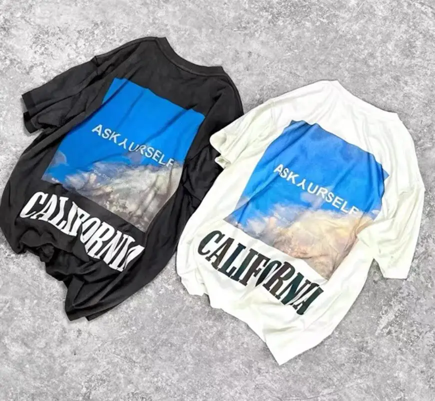 Футболка Askyurself с коротким рукавом для мужчин и женщин Топ оверсайз надписью R