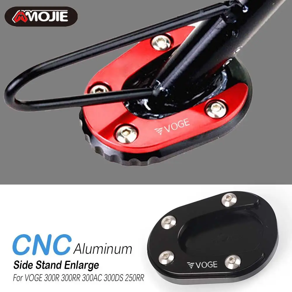 

Motorcycle Kickstand Foot Side Stand Enlarge Extension Pad For Loncin VOGE 250RR 300DS 300AC 300RR 300R 300 DS AC RR R 250 RR