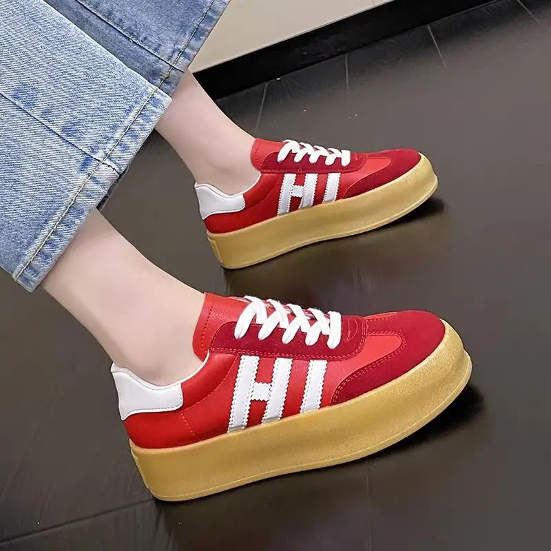 Кеды женские из искусственной кожи кроссовки на платформе для тенниса