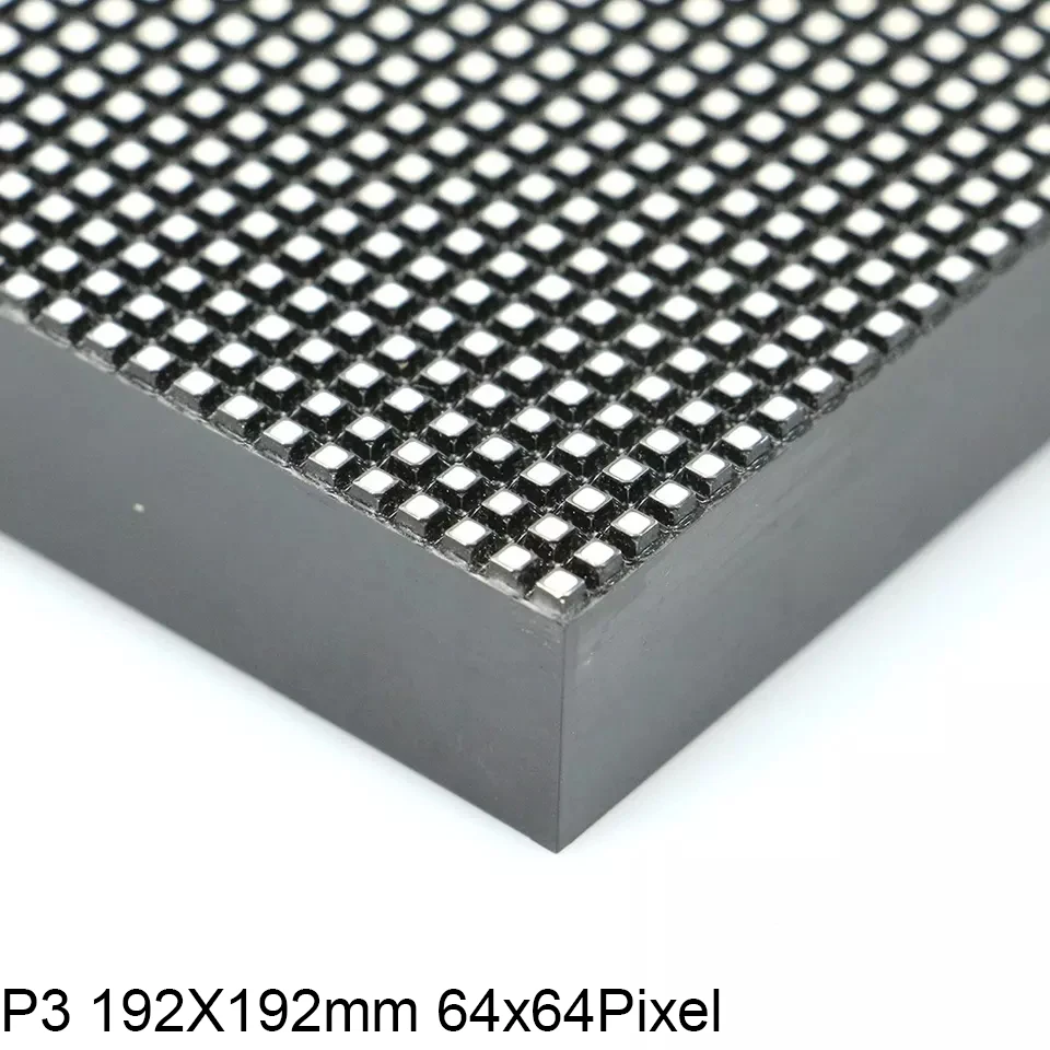 Фото P3 P6 Наружный матричный светодиодный полноцветный модуль 192x192 мм 64x64 пикселей SMD1415 Программируемый световой дисплей HUB75 16S RGB Панельный экран №4