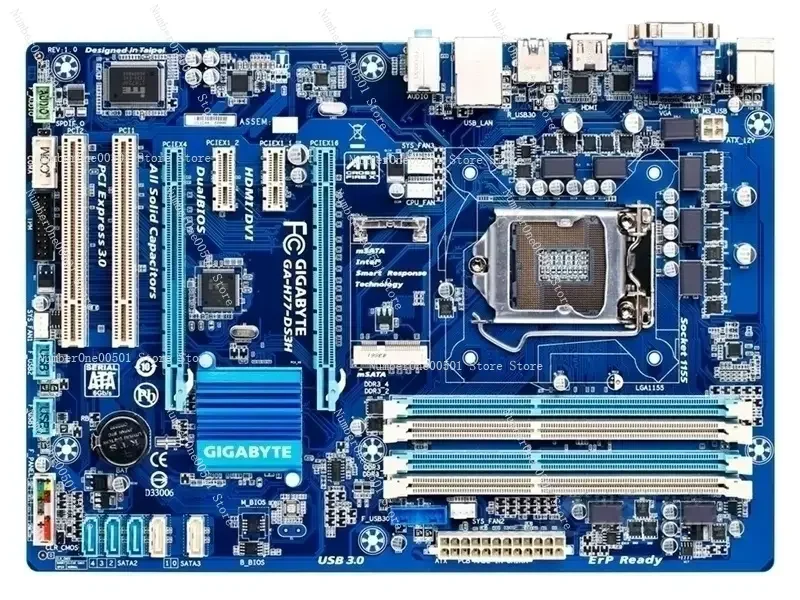 Материнская плата Z77 Gigabyte GA-Z77P-D3 1155 материнская с поддержкой 1230 V2 3470