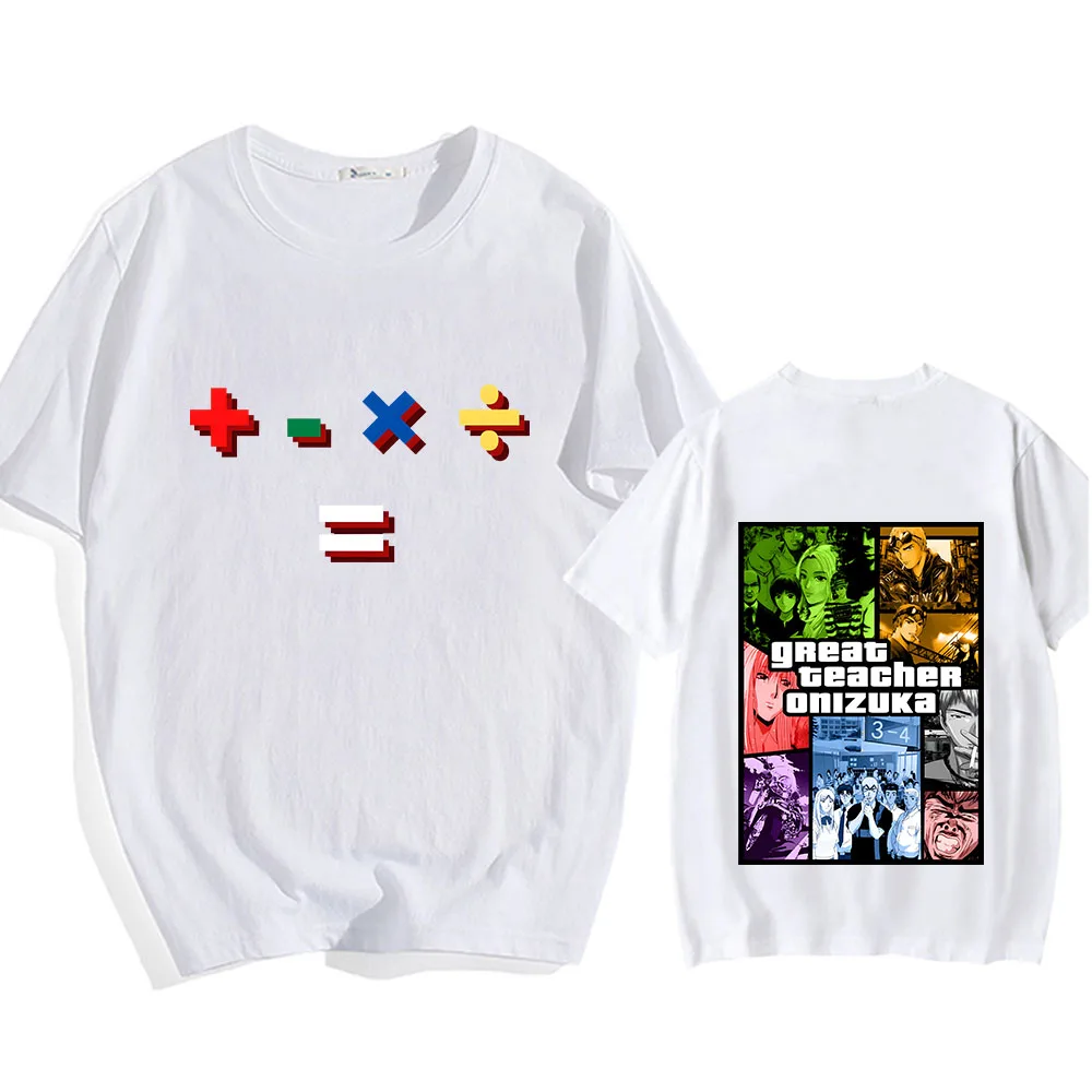 

Great Teacher Onizuka GTO Men Tees Harajuku Vintage T Shirt 100% Cotton Manga Graphic Spring and Summer T-shirts Manga/Comic