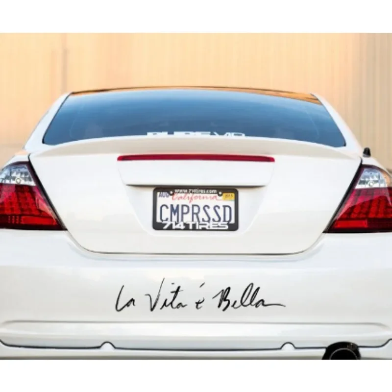 Автомобильная Наклейка Life Is So Beautiful - Итальянская La Vita E Bella Design Водостойкая Пвх