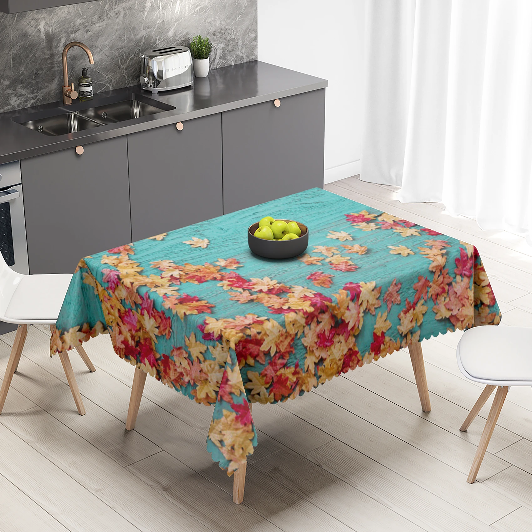 

Laeacco, красная Кленовая искусственная кожа, водонепроницаемый Женский чехол, 100% полиэстер