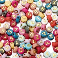 100 500pcslot multicolor acrylic letter bead alphabet spacer loose beads for diy bracelet jewelry making findings accessories