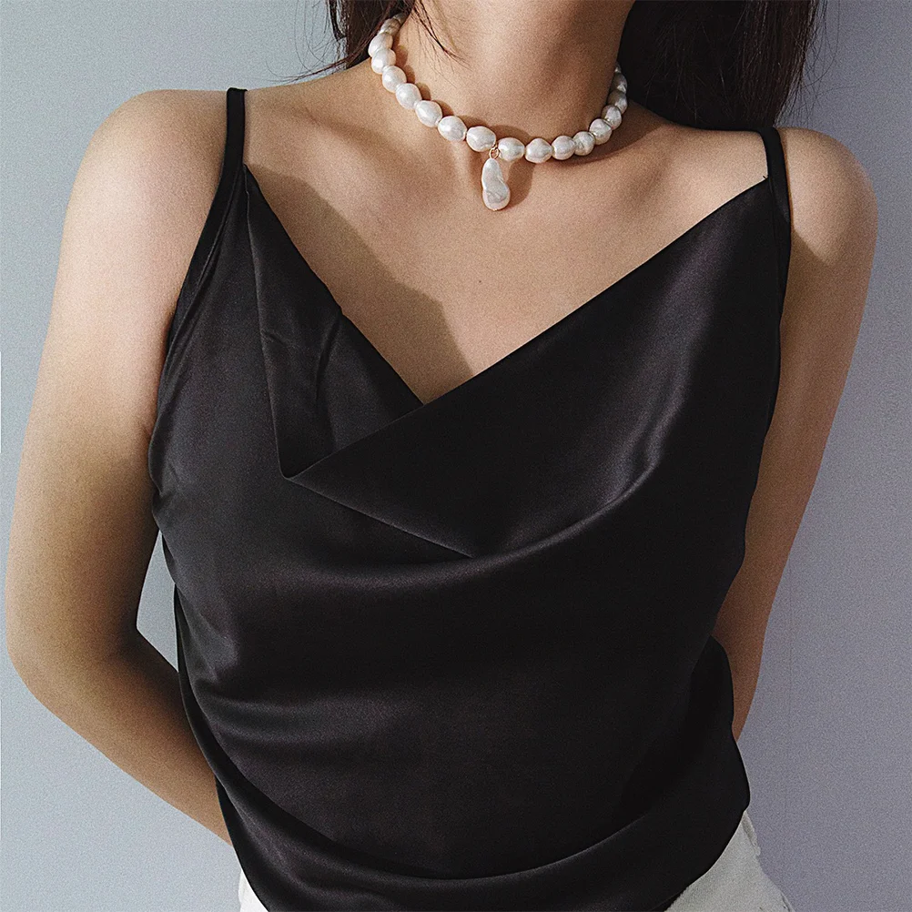 

Женская цепочка на шею, жемчужные ожерелья, ключица, Европейский и американский стиль