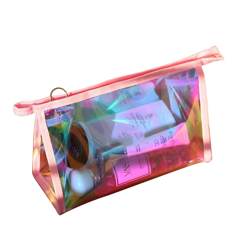 Прямые продажи с фабрики новая красная косметичка лазерной сеткой женская сумка