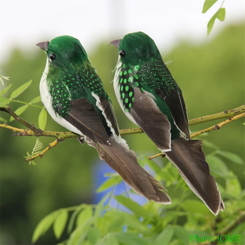 

1Pc New Mini Fake Birds Artificial Feather Foam Doves Wedding Garden Decoration Ornament Home Festive Store Scen Decoration