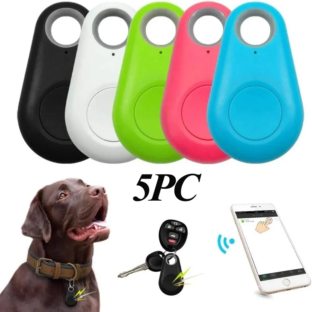 

NEW Gps Pet Locator Smart 5 sztuk Anti-lost etykieta ostrzegawcza bezprzewodowa obroża nadaje się do psa Cat lokalizator Bluet