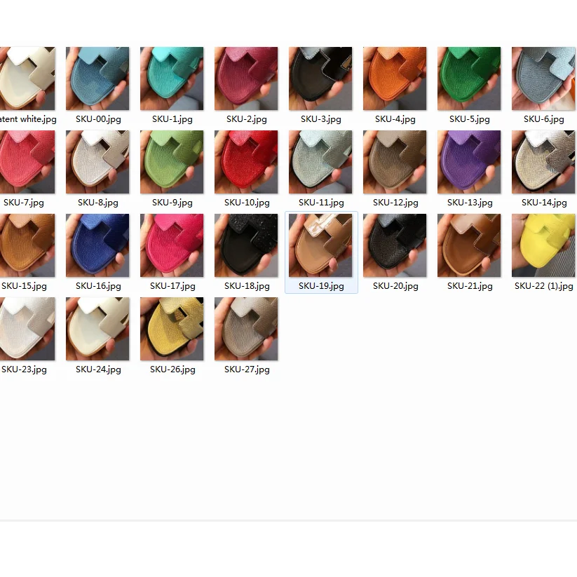 

Brand Designer Shoes Genuine Leather Square Toe Summer Slippers Outdoor Sandalias Beach Luxury Slippers Plus Size 43