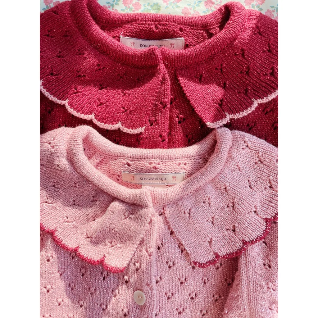 Осень 2024 детский Рождественский кардиган KS вязаный свитер с вышивкой для девочек