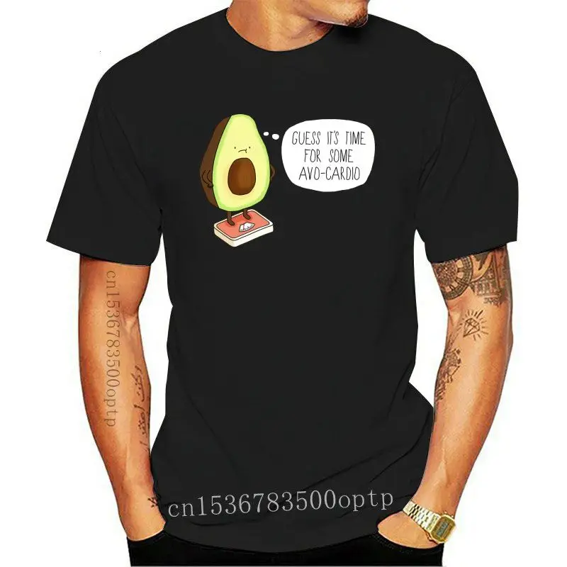

Camiseta de gimnasio Avacado para hombre, camisa divertida de Cardio, New Its Time For Some, Avacado