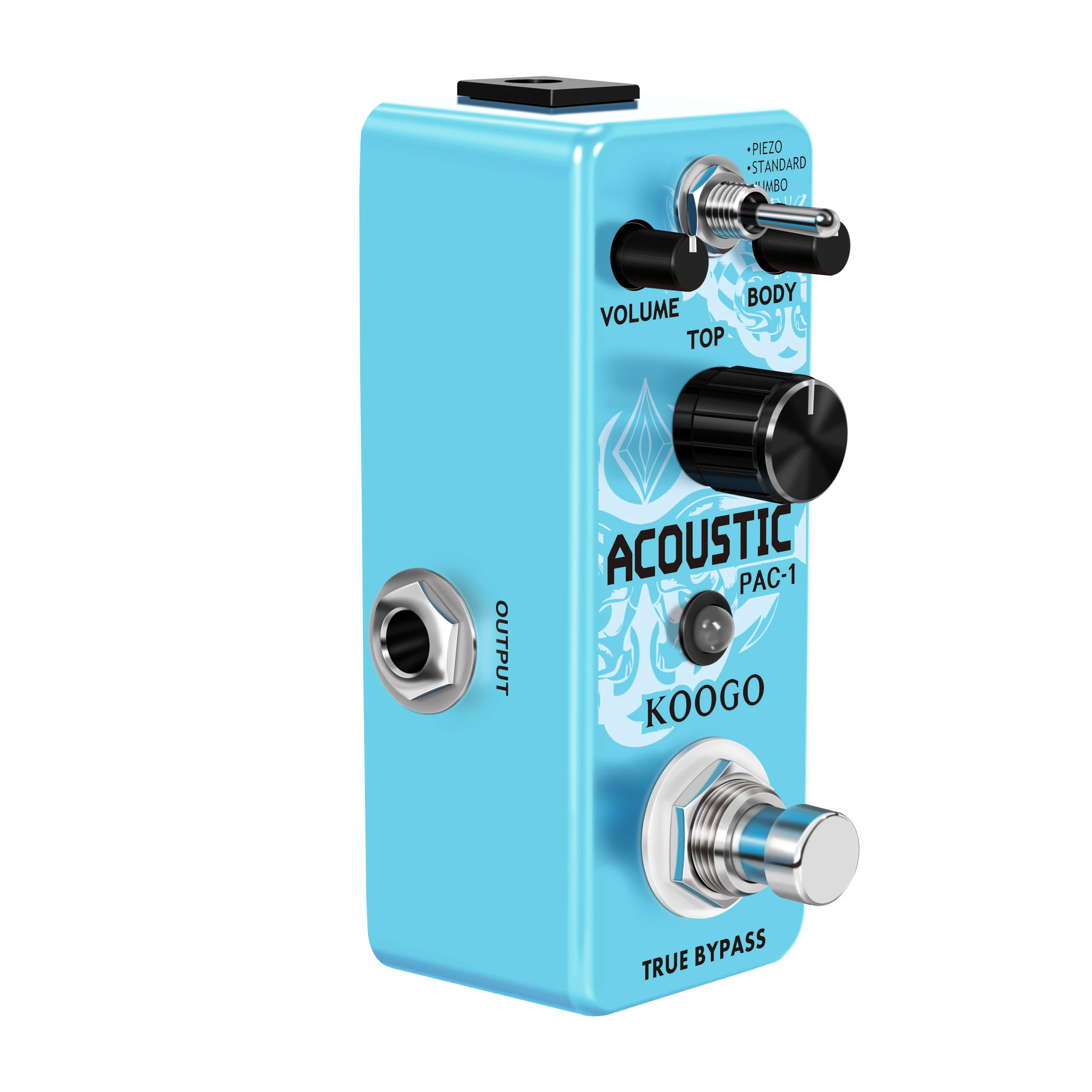 Koogo LEF-320 AC Stage Guitar Pedal Effect Analog Acoustic Pedals For Guitars Guitarist Analog Effectors Piezo Standard Jumbo