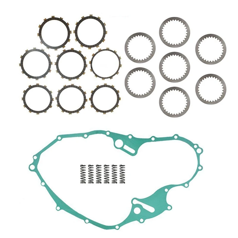 

For 06-18 Yamaha Raptor 700 700R Clutch Kit Fiber Friction Discs+Springs+Gasket 5TG-16331-00-00 4X7-16325-00-00