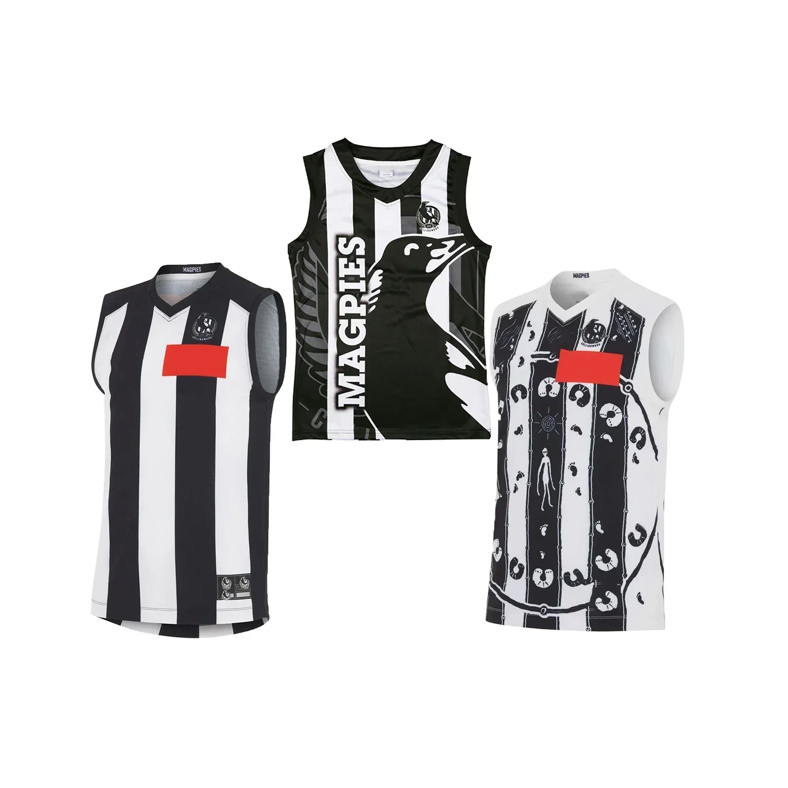 Мужские сороки Collingwood 2024 домашняя/Indigenous Guernsey индивидуальный заказ