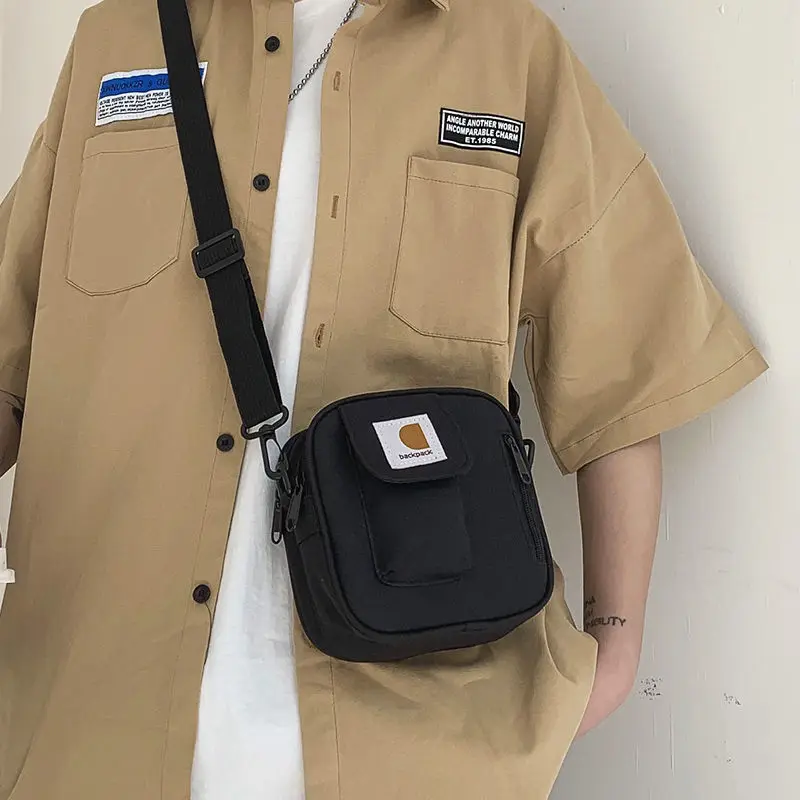 

New Crossbody Bags Men Oxford Leisure Simple Small Detachable Strap Leisure All-match Hip-hop High Street Unisex Safaris Style