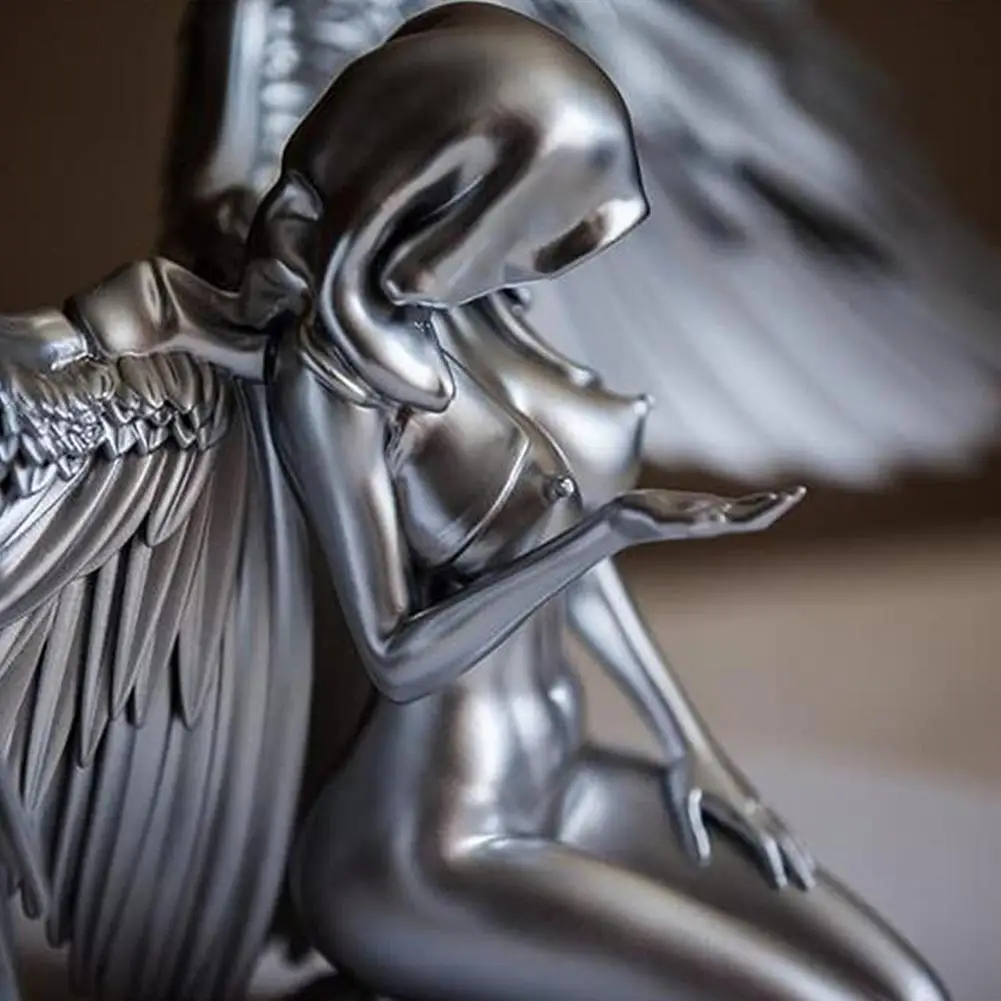 Художественная Скульптура в виде ангелов 3D Полимерная Сексуальная Статуя Ангела