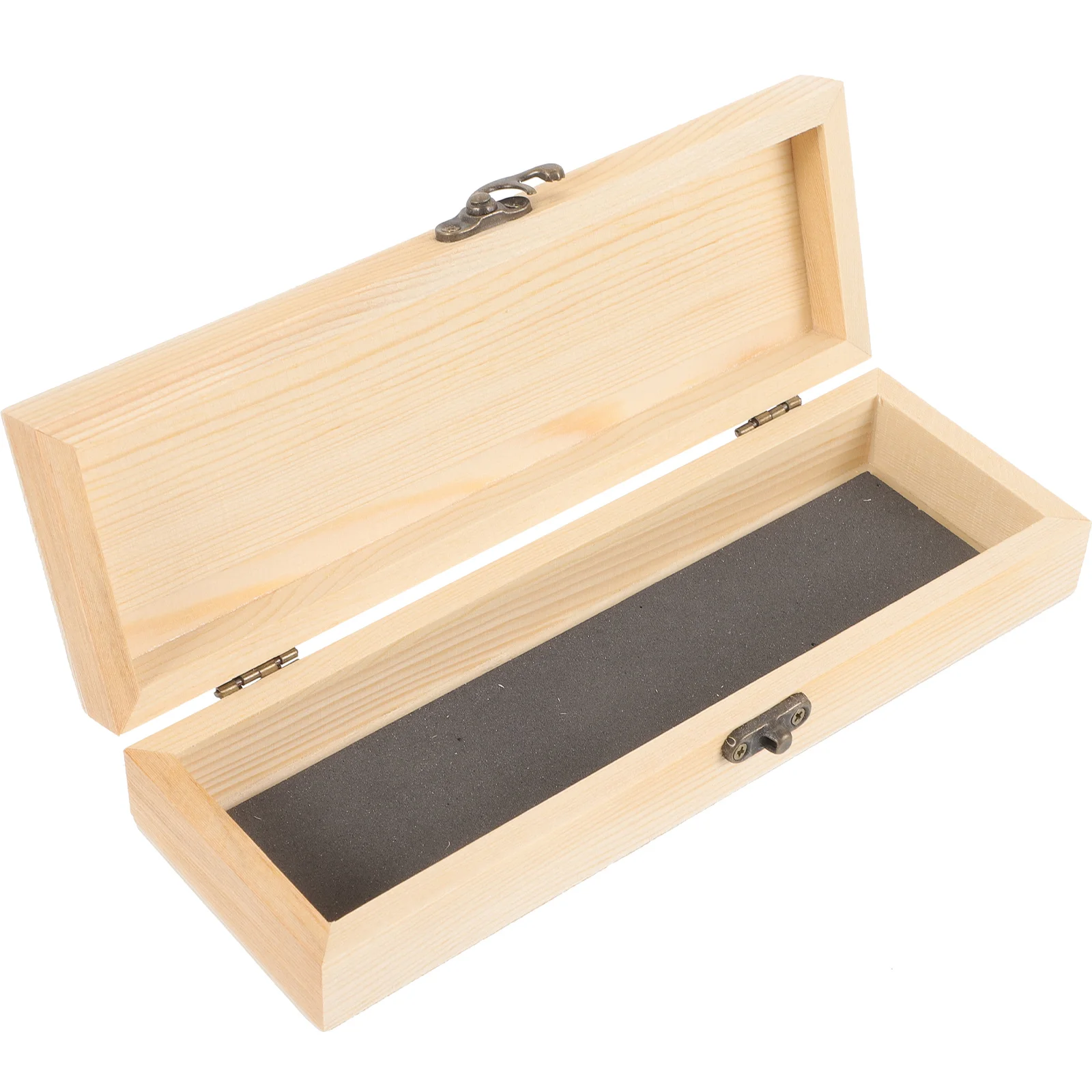

Wood Storage Box Large Case Office Organizer Painting Brush Storage Box