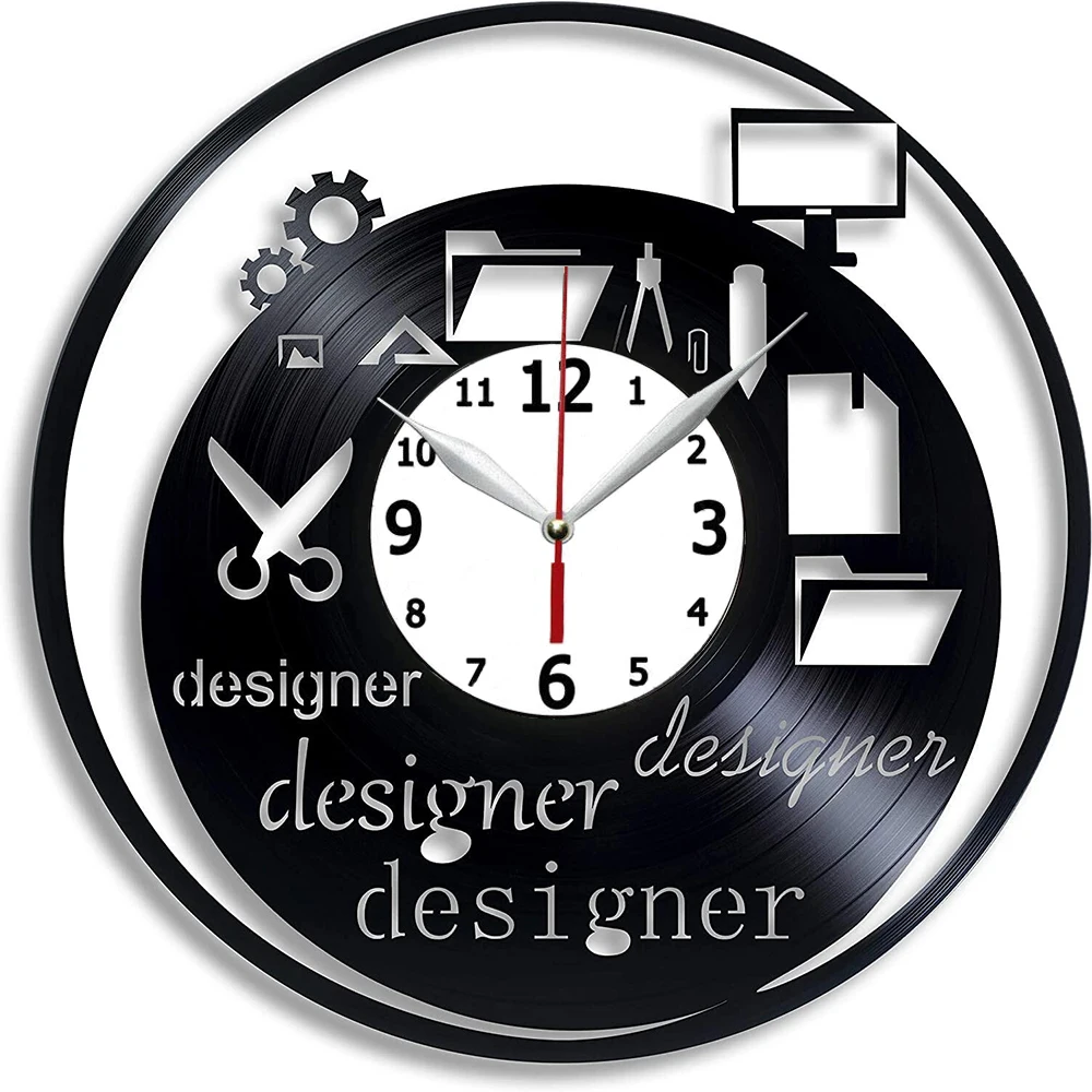 

Виниловая пластина ручной работы 12 'дизайнерские профессиональные настенные часы, Мужское искусство на день дизайна, профессиональный под...