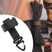 tactical outdoor gloves climbing rope storage buckle keychain adjustable glove hook keeper hanging molle buckle for woker hiker