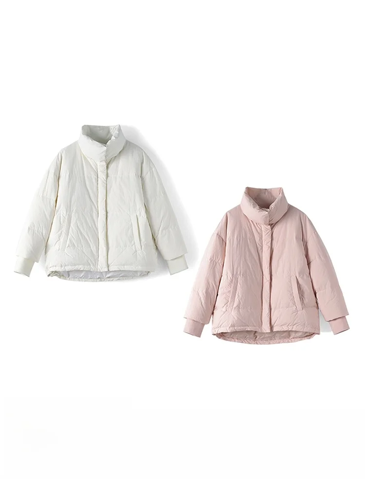 [Весь магазин на 2 предмета] Бархатный пуховик с воротником-стойкой серии D 90 Huaxi 2024