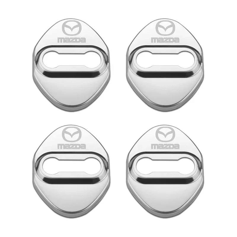 

Защитная наклейка на дверной замок автомобиля из нержавеющей стали для Mazda MS 3 6 CX-4 CX-5 CX-3 Atenza Axela Grand Tourer, автоаксессуары