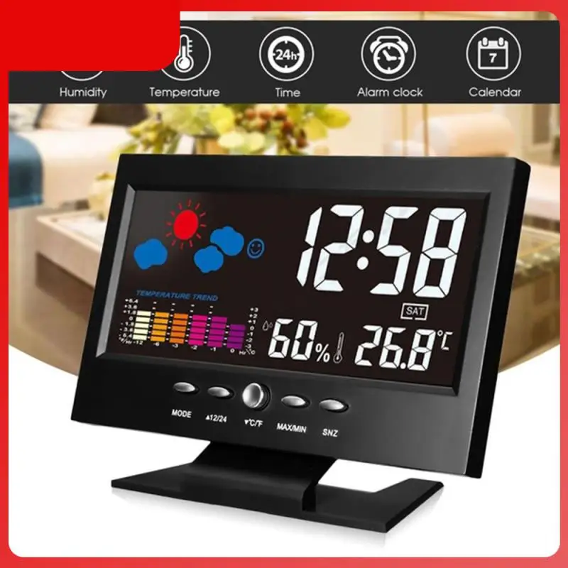 

Time Date Clock Usb Temperature Humidity Voice-activated Calendar Weather Forecast Station 8082t Electronic Digital Display