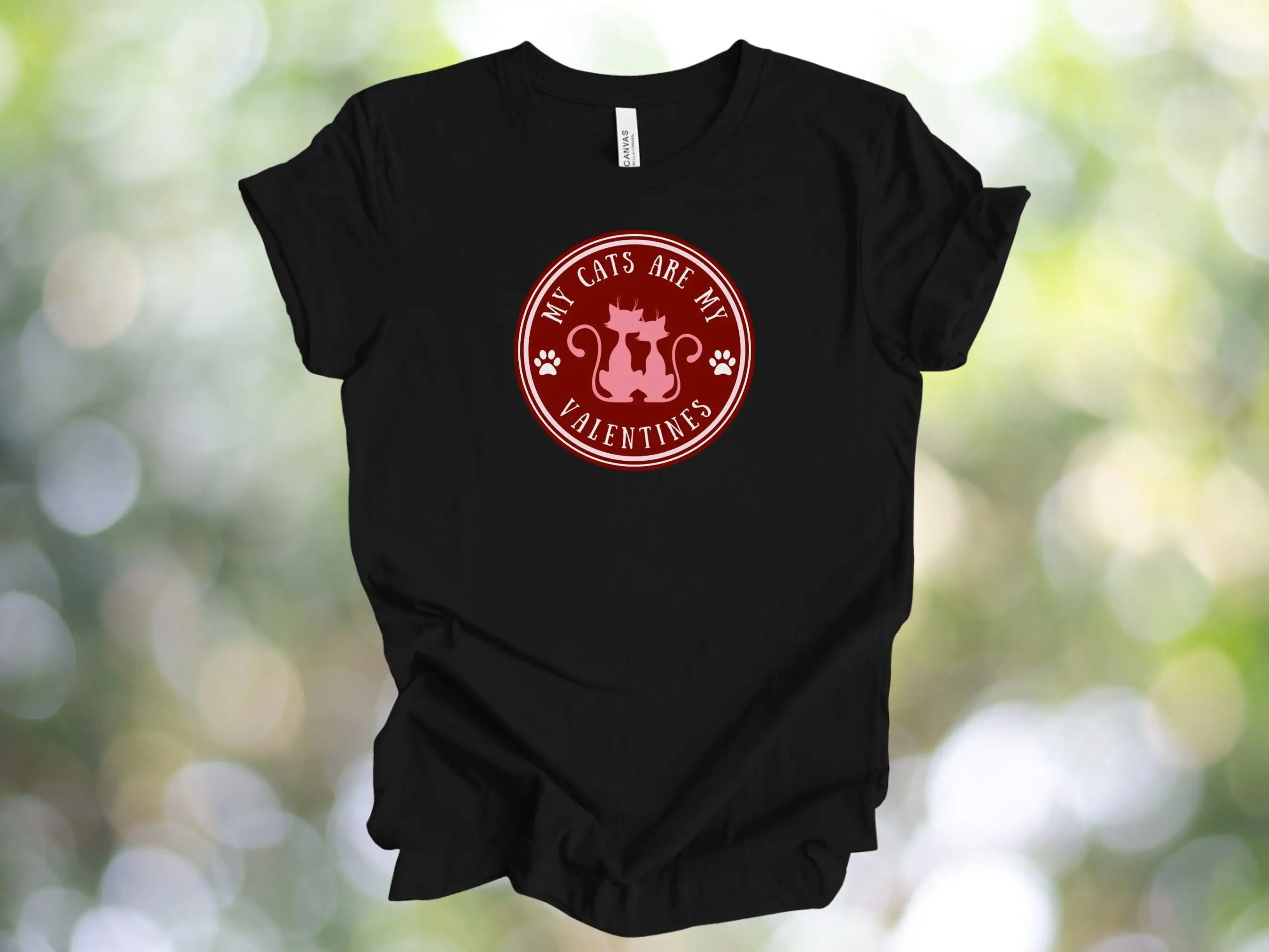 Женская футболка на День святого Валентина с изображением кошки мамы владельца