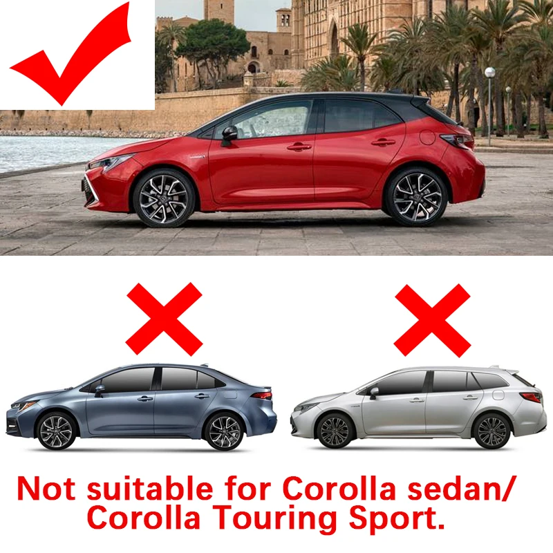 Фото Автомобильный сетчатый солнцезащитный козырек для Toyota Corolla E210 хэтчбек 2019 ~ 2025, солнцезащитные козырьки, магнитные шторы для окон, автоинструменты, аксессуары №3
