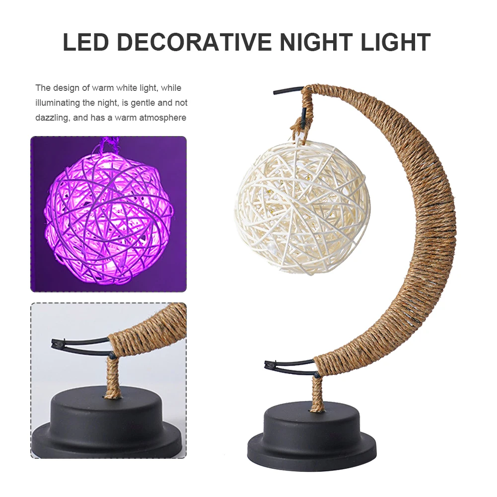 

Веревка железная Лунная лампа ретро портативная прикроватная Ночная лампа многоцветная для спальни домашний декор на День Благодарения Ро...