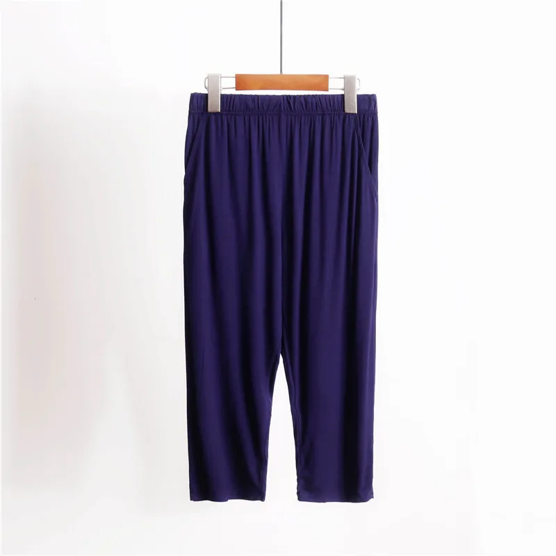 Modal Sleep Bottom Women Calf-Length Pants Loose Size Home Pajamas Casual Solid Multicolor Long Pant Summer Fashion Sleepwear